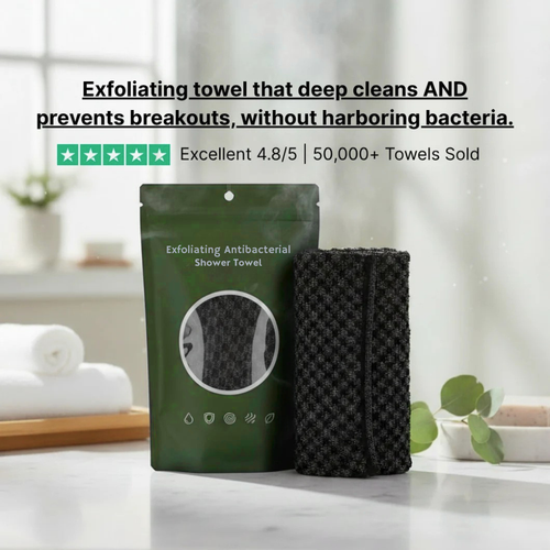 Exfoliating Antibacterial Shower Towel Luma Shop