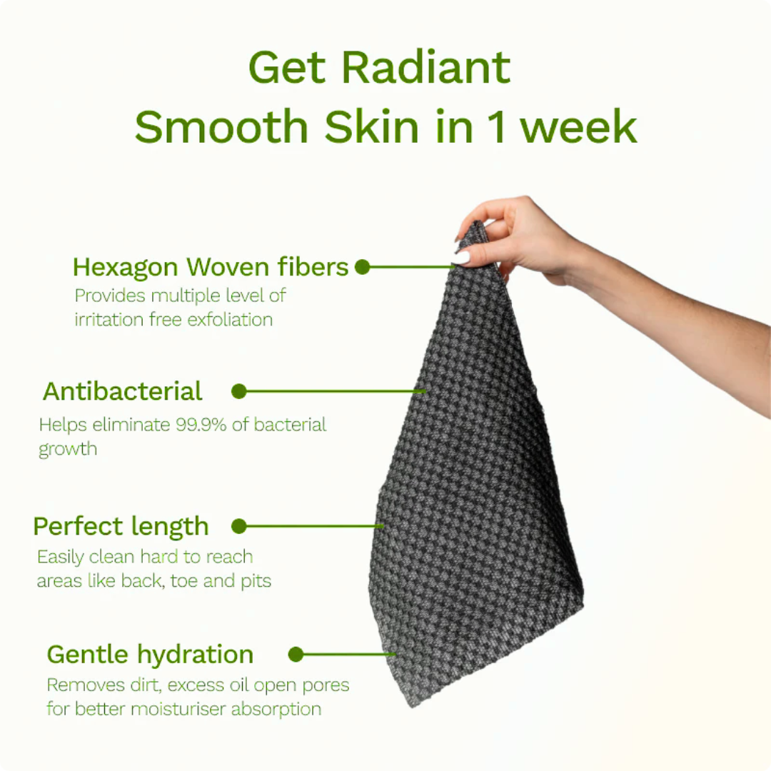 Exfoliating Antibacterial Shower Towel Luma Shop
