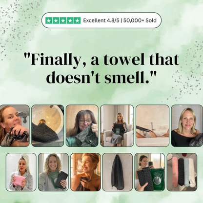 Exfoliating Antibacterial Shower Towel Luma Shop