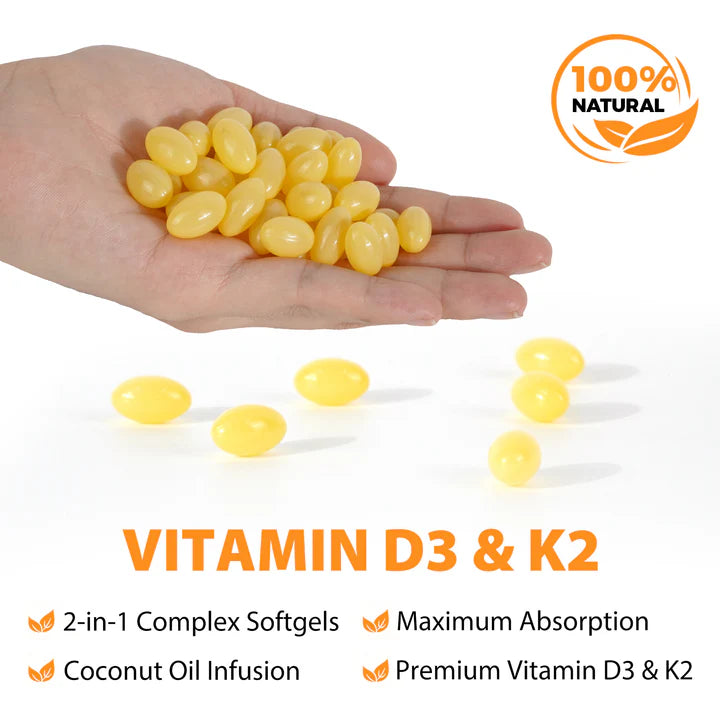 Vitamin D3 K2 Softgels 10000IU Luma Shop