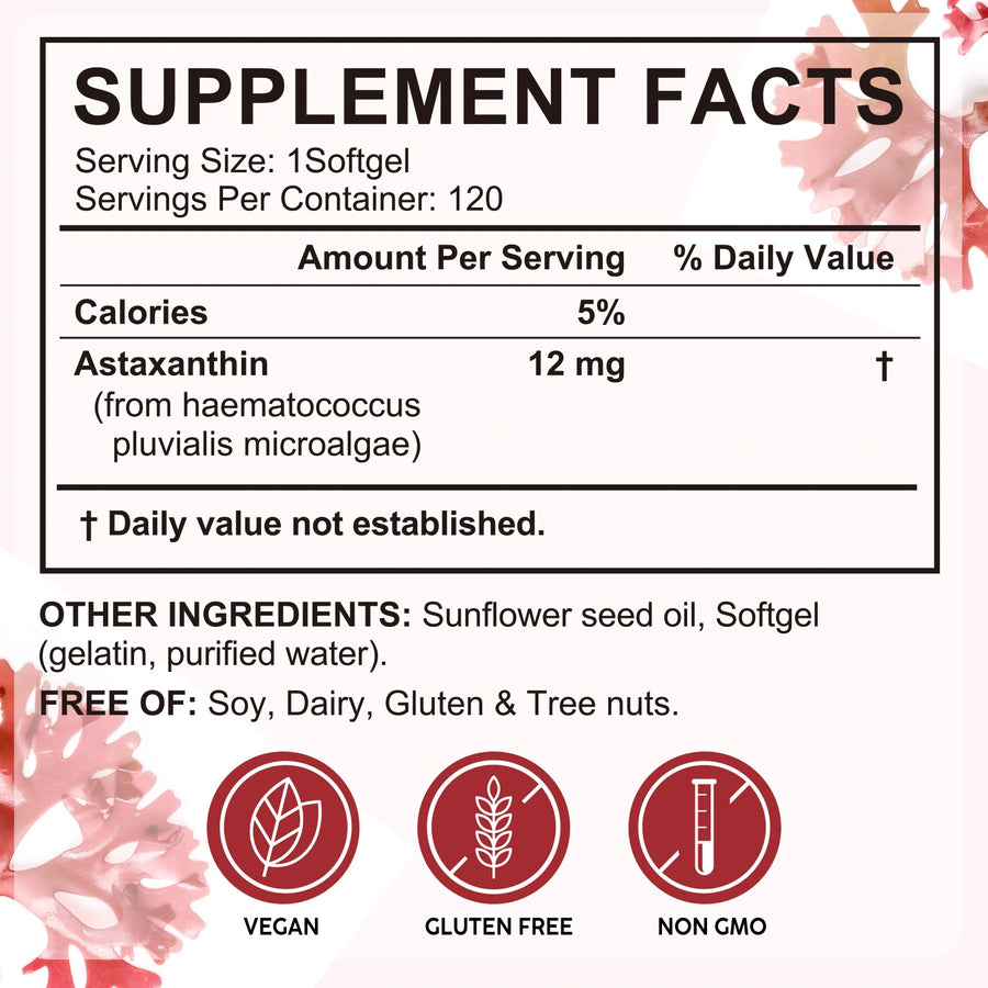 Astaxanthin 12mg softgels Luma Shop