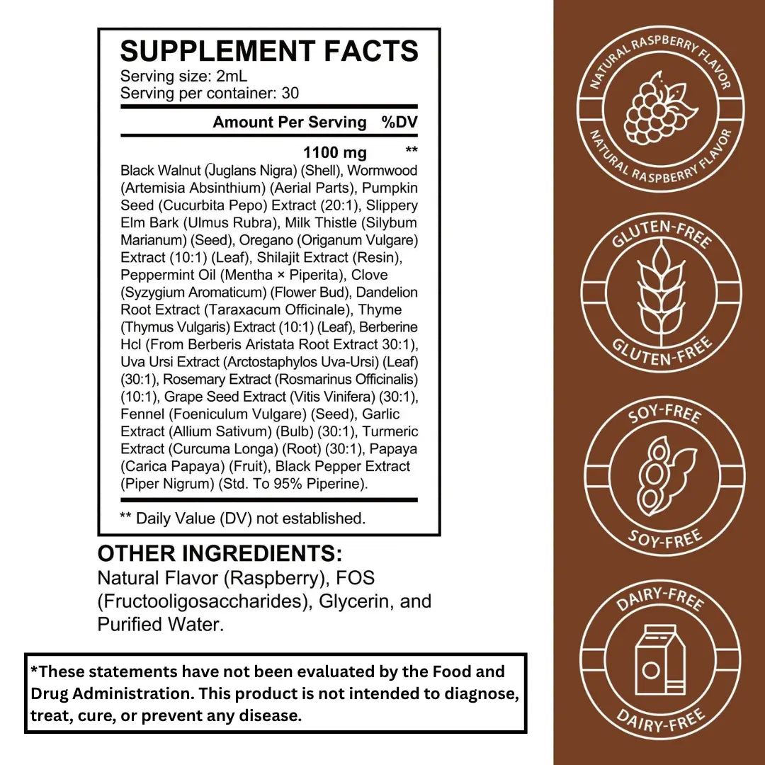 Luma Herbal Gut Support Drops | Black Walnut, Wormwood & Clove Blend Luma Shop