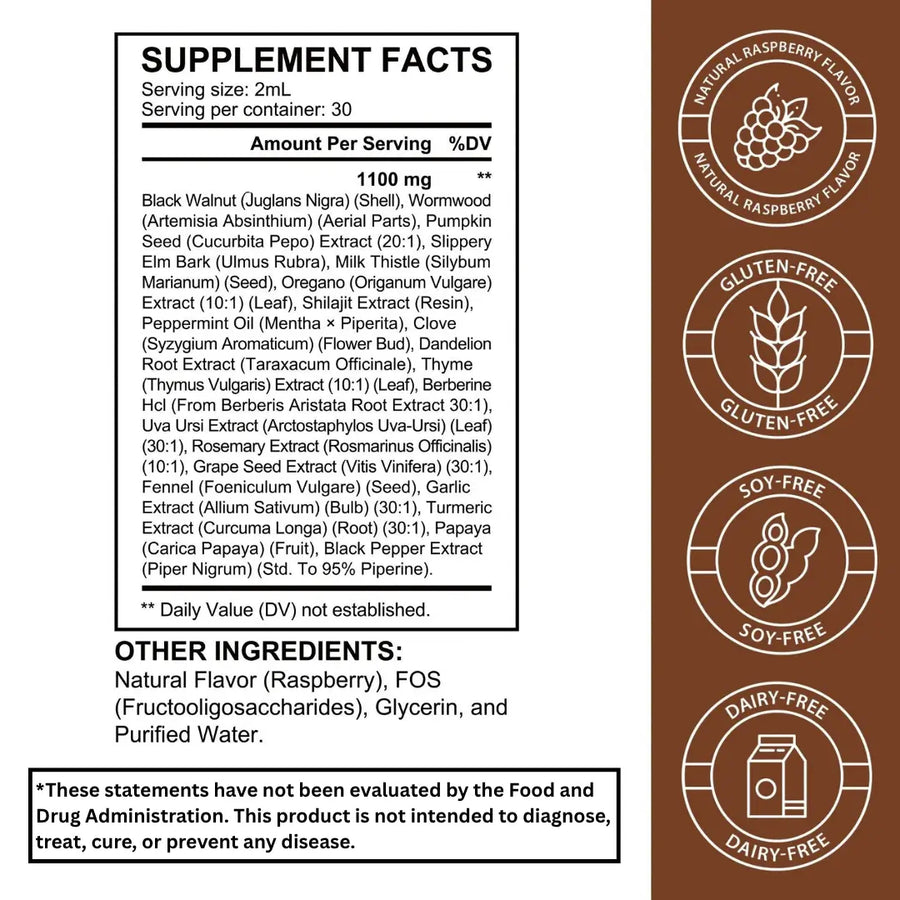 Luma Herbal Gut Support Drops | Black Walnut, Wormwood & Clove Blend Luma Shop