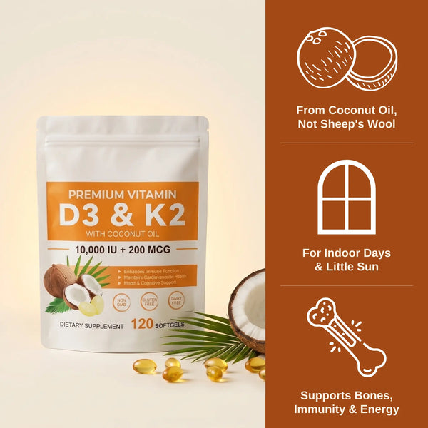 Vitamin D3 + K2 Softgels Luma Shop
