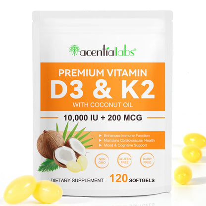 Vitamin D3 K2 Softgels 10000IU Luma Shop