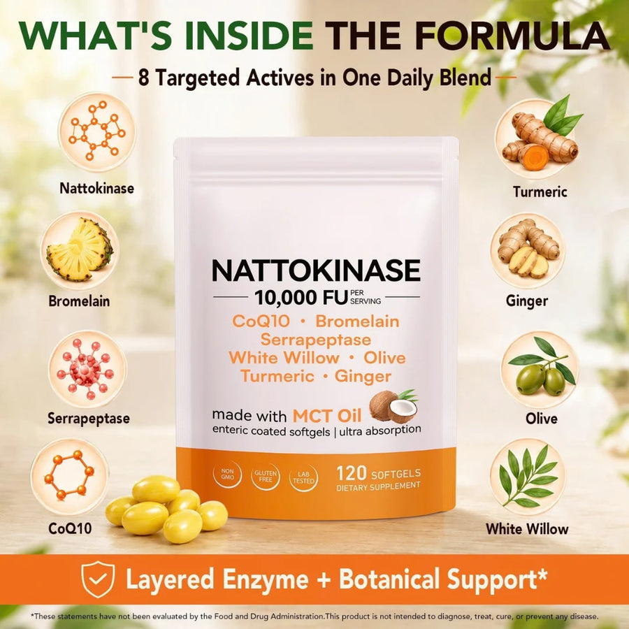Luma Nattokinase 10,000 FU | 9-in-1 Enzyme & Botanical Blend Luma Shop