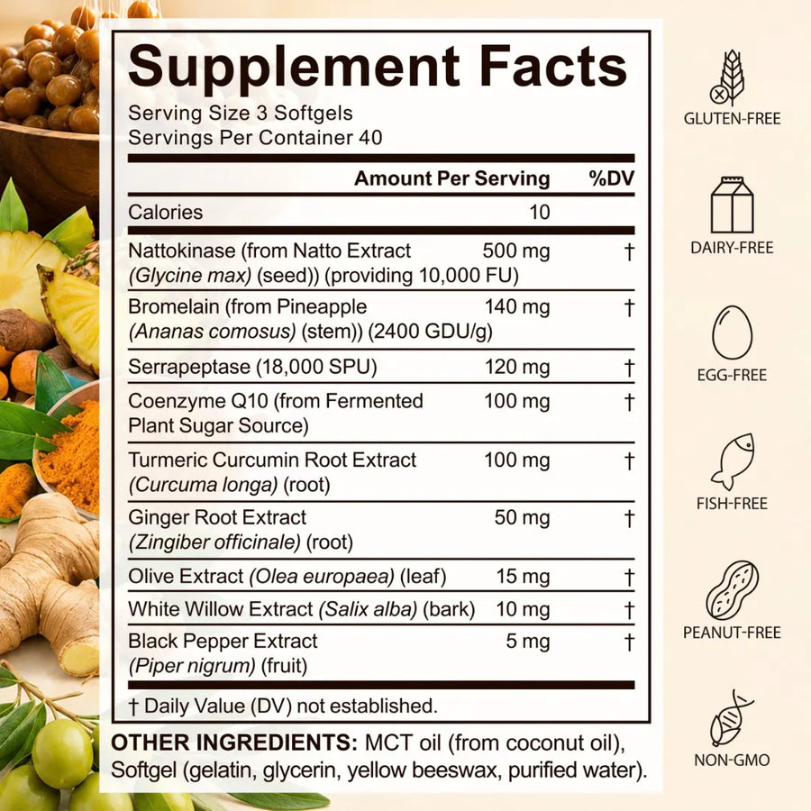 Luma Nattokinase 10,000 FU | 9-in-1 Enzyme & Botanical Blend Luma Shop