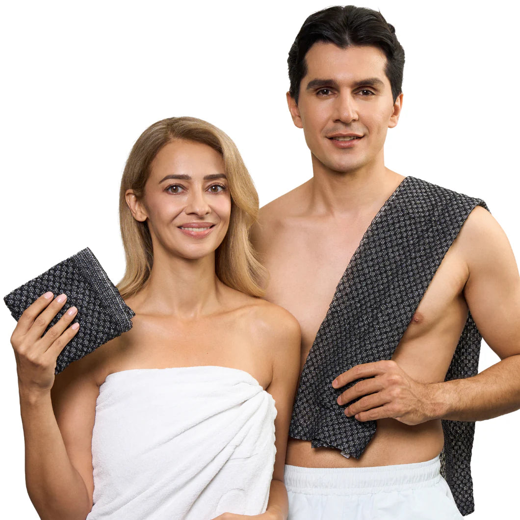 Exfoliating Antibacterial Shower Towel Luma Shop